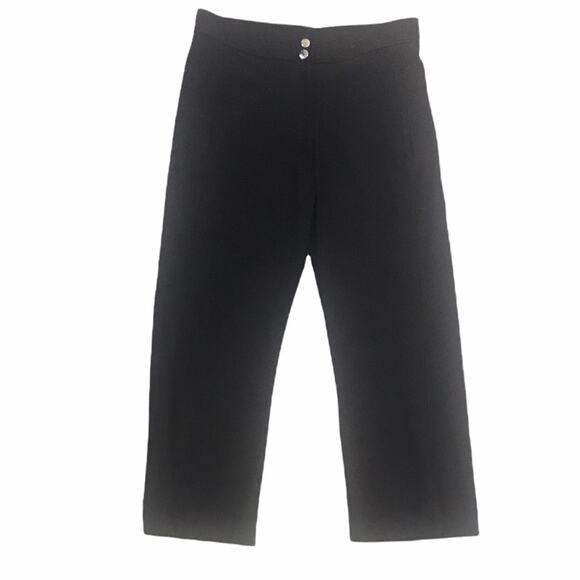 Nike Pants - Nike Dri-fit Crop Capri Pants Single Pocket Double Snap Zip Closure Black Small